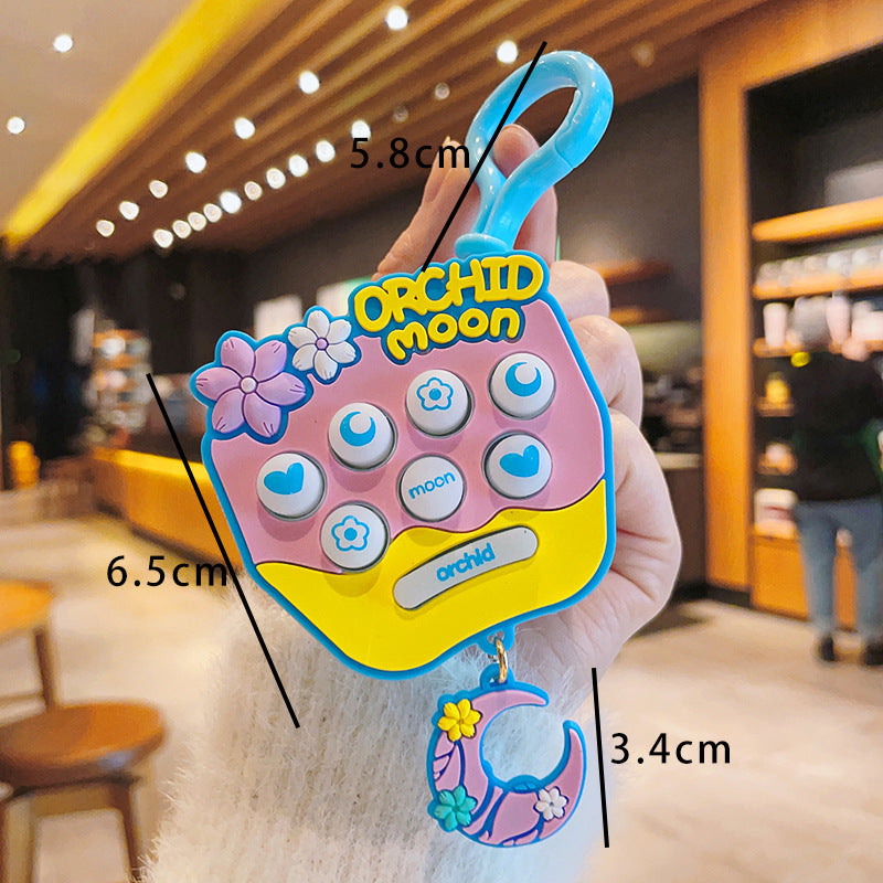 Wholesale Plastic Sakura Gopher Machine Decompression Game Machine Keychain